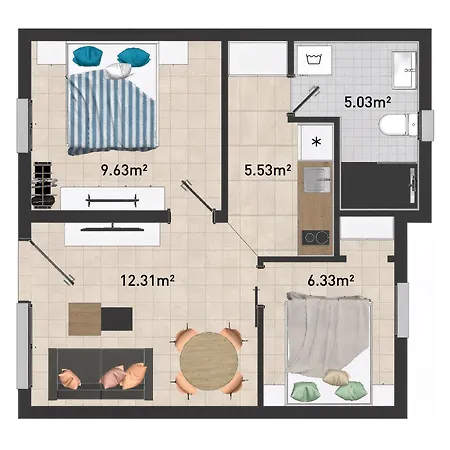 アパート Casa Marika コスタ・カルマ